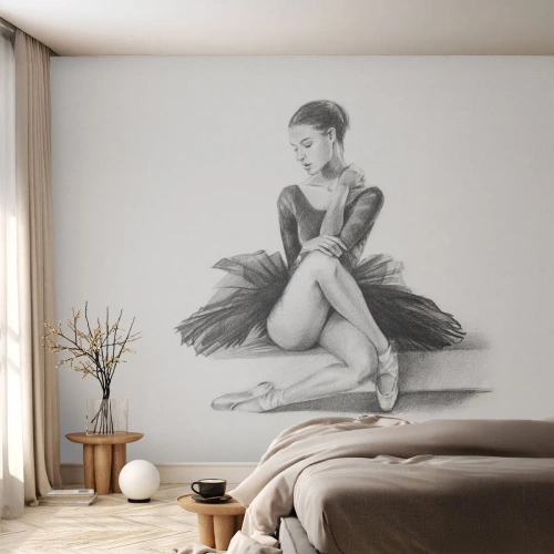 Papier Peint Photo Premium Sand - Envoutée par la danse - Ballerine, Danse, Ballet - 450x315 cm