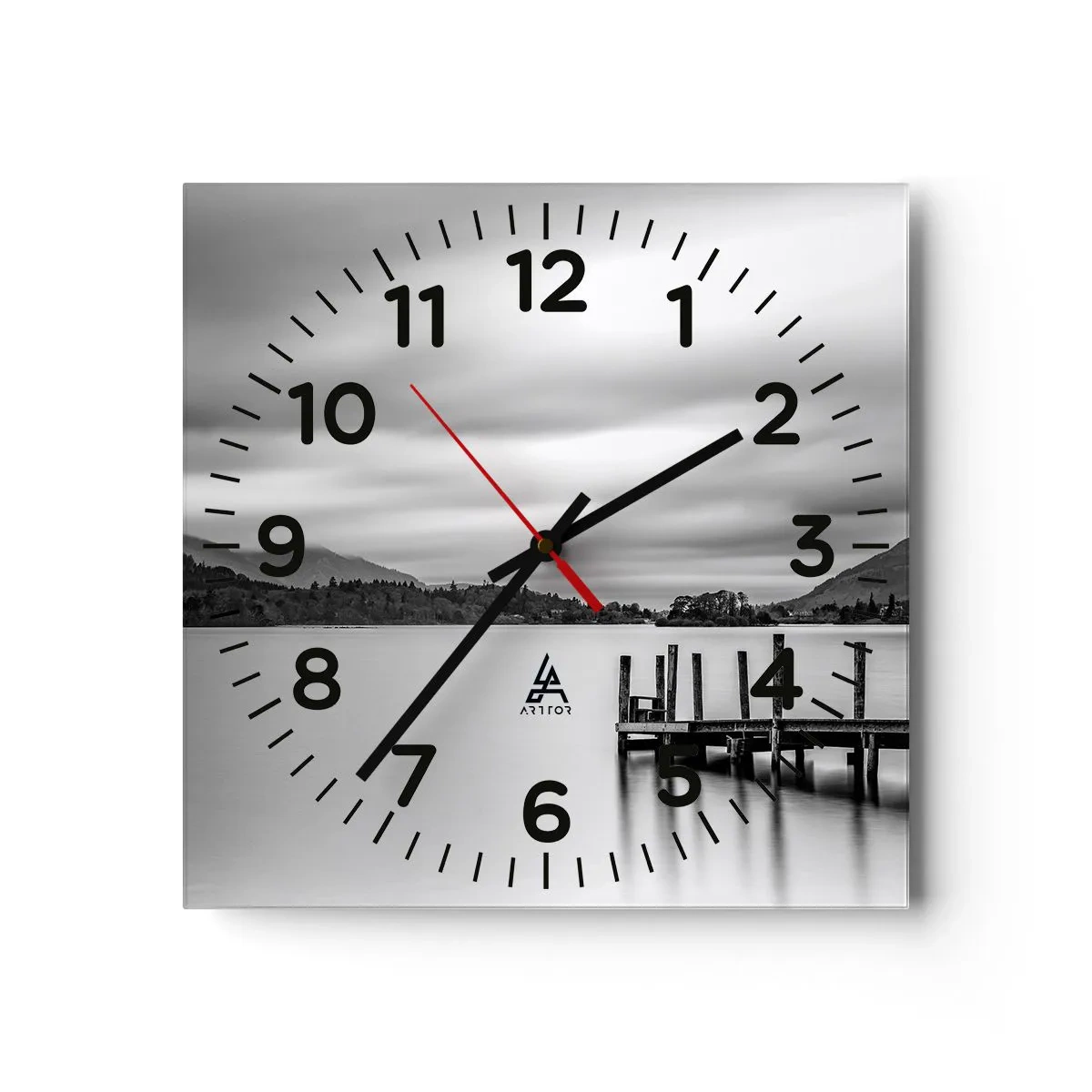 Horloge murale - Pendule murale - Douceur et force - 30x30 cm