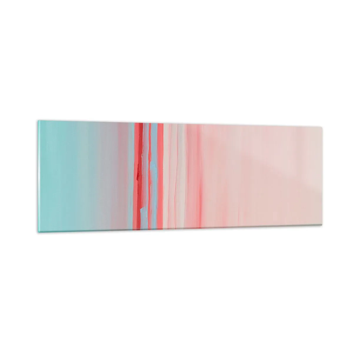 Impression sur verre - Image sur verre - Abstraction à l'aube - 90x30 cm