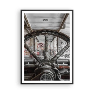 Affiche dans un cadre noir - Poster - Vie secrète d'une usine - 70x100 cm