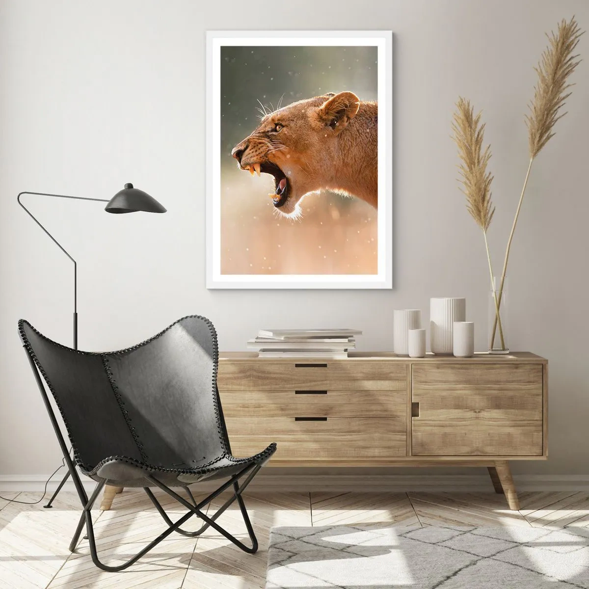 Affiche dans un cadre blanc - Poster - Essayez  de ne pas écouter - 61x91 cm