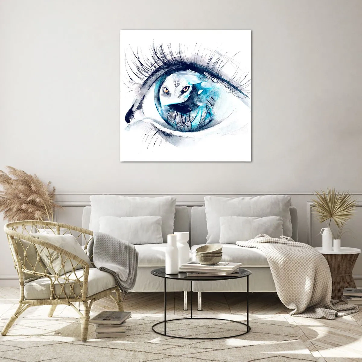 Impression sur verre - Image sur verre - Face à face avec la nature sauvage - 60x60 cm
