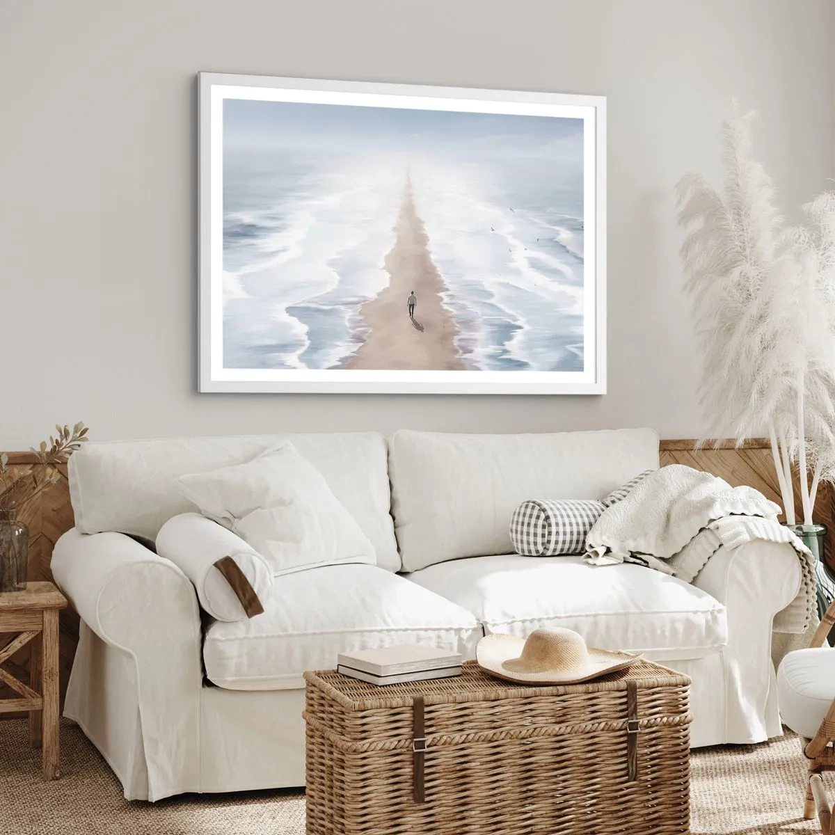 Affiche dans un cadre blanc - Poster - Un brillant avenir - 50x40 cm