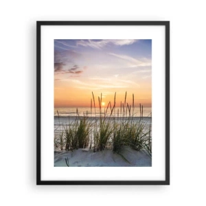 Affiche dans un cadre noir - Poster - Regarde, pense, ressent - 40x50 cm