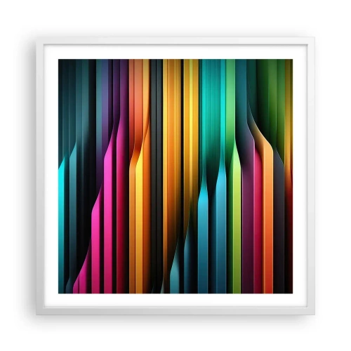 Affiche dans un cadre blanc - Poster - Un organe de lumière - 60x60 cm