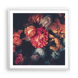 Affiche dans un cadre blanc - Poster - Comme chez les maîtres hollandais - 60x60 cm