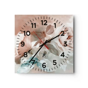 Horloge murale - Pendule murale - L'esprit du romantisme - 40x40 cm