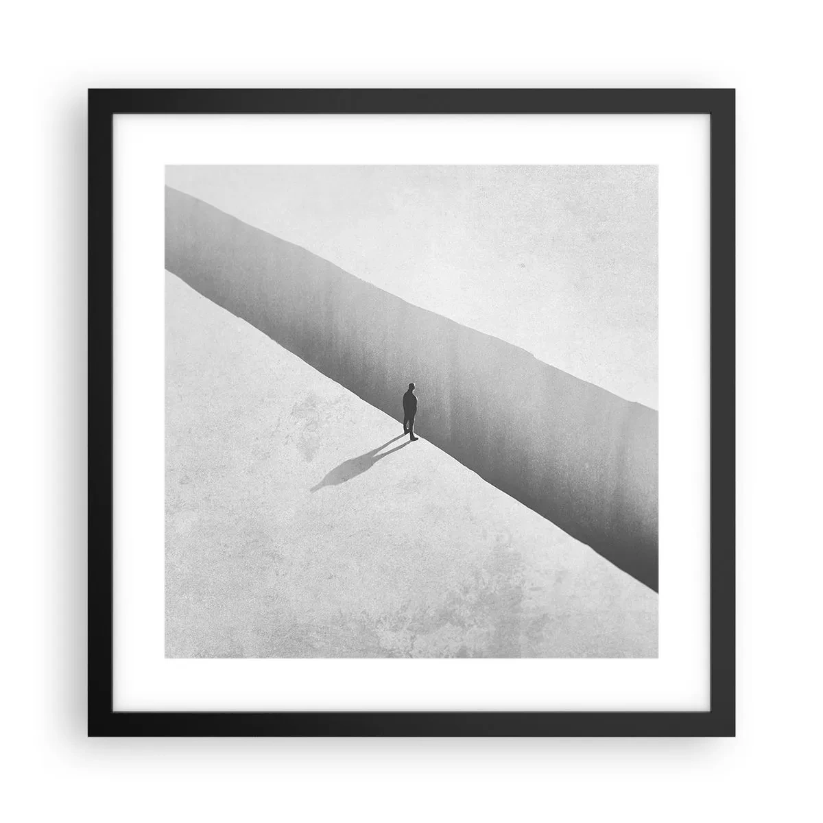 Affiche dans un cadre noir - Poster - Un objectif clair - 40x40 cm