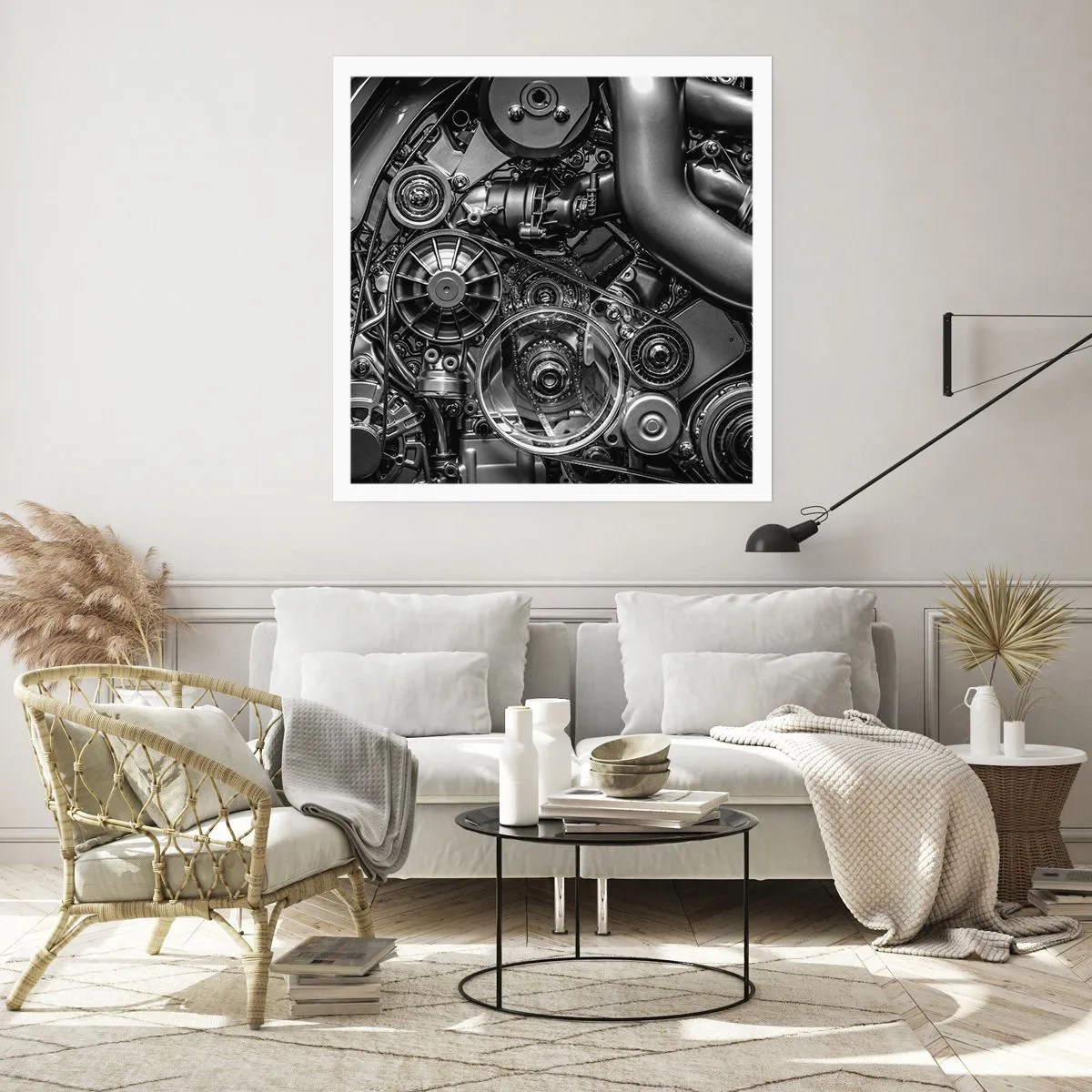 Affiche - Poster - Poésie mécanique - 30x30 cm