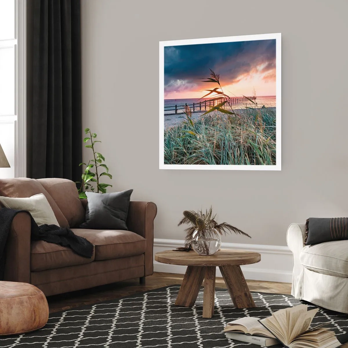 Affiche - Poster - Ça ne passe pas avec le vent - 60x60 cm