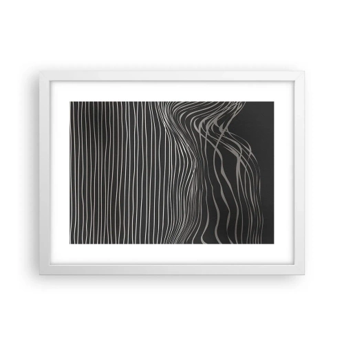 Affiche dans un cadre blanc - Poster - Rythme et accent - 40x30 cm