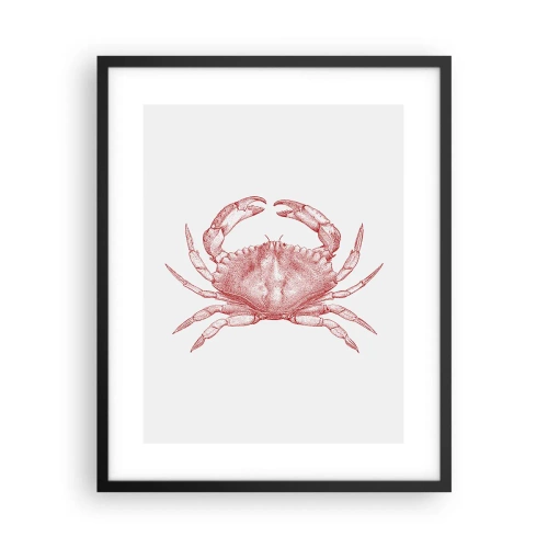 Affiche dans un cadre noir - Poster - Le crabe des crabes - 40x50 cm