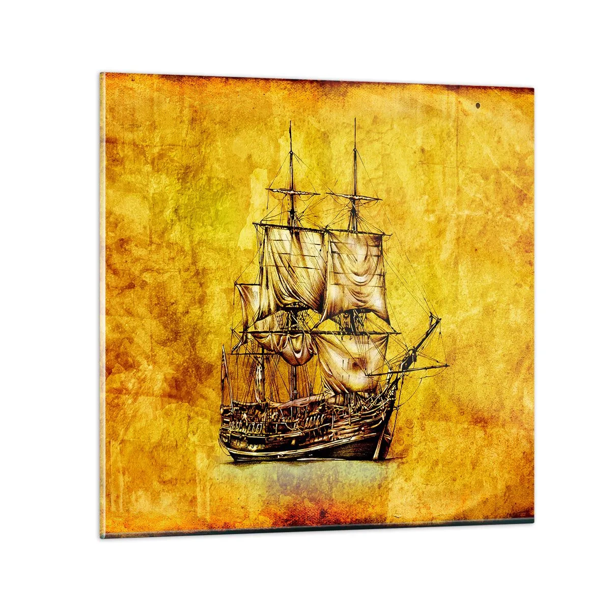 Impression sur verre - Image sur verre - En direction de l'ile de la tortue ! - 30x30 cm