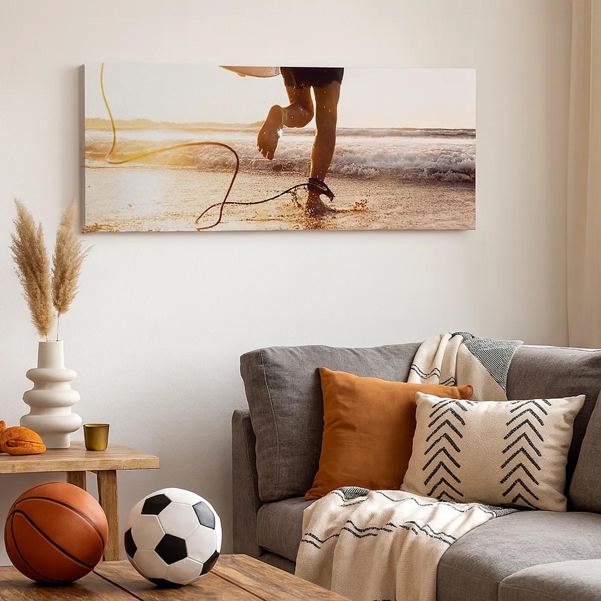 Impression sur toile - Image sur toile - A la rencontre des vagues - 30x30 cm