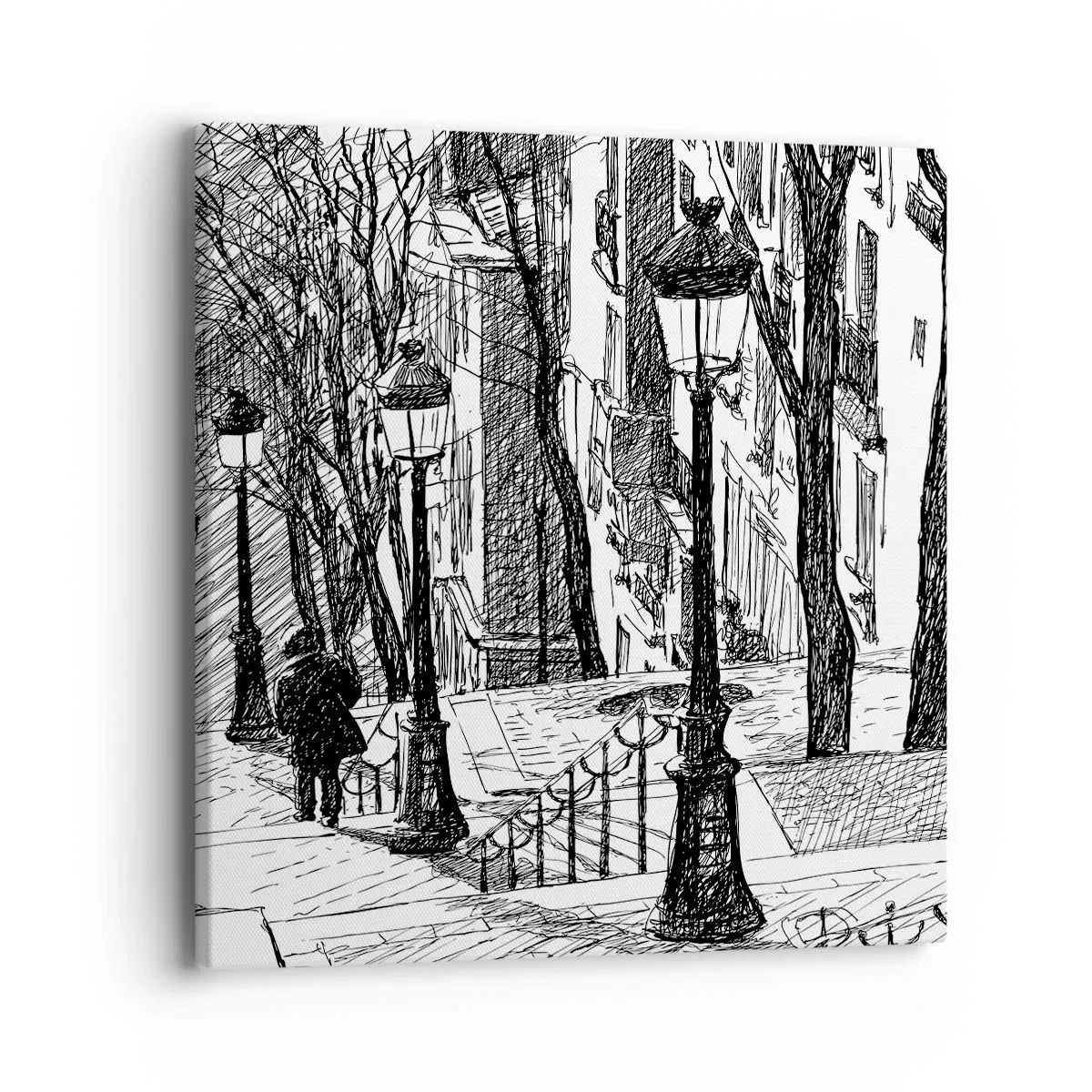Impression sur toile - Image sur toile - Une histoire d'amour ou une histoire d'horreur ? - 40x40 cm