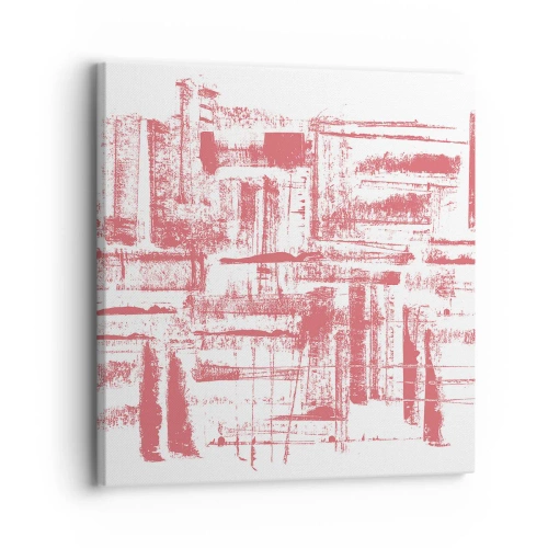 Impression sur toile - Image sur toile - La ville rouge - 30x30 cm