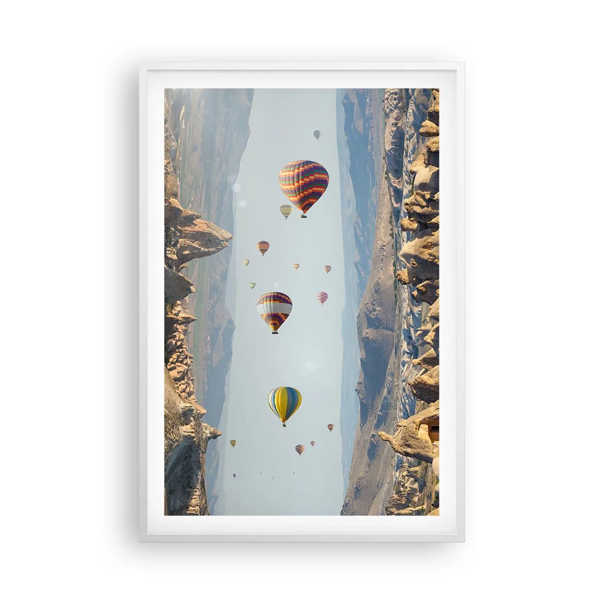 Affiche dans un cadre blanc - Poster - Ici, tout est possible - 61x91 cm