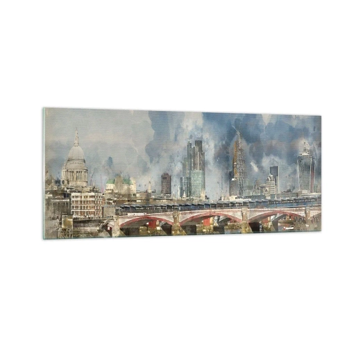 Impression sur verre - Image sur verre - Londres dans toute sa splendeur - 100x40 cm