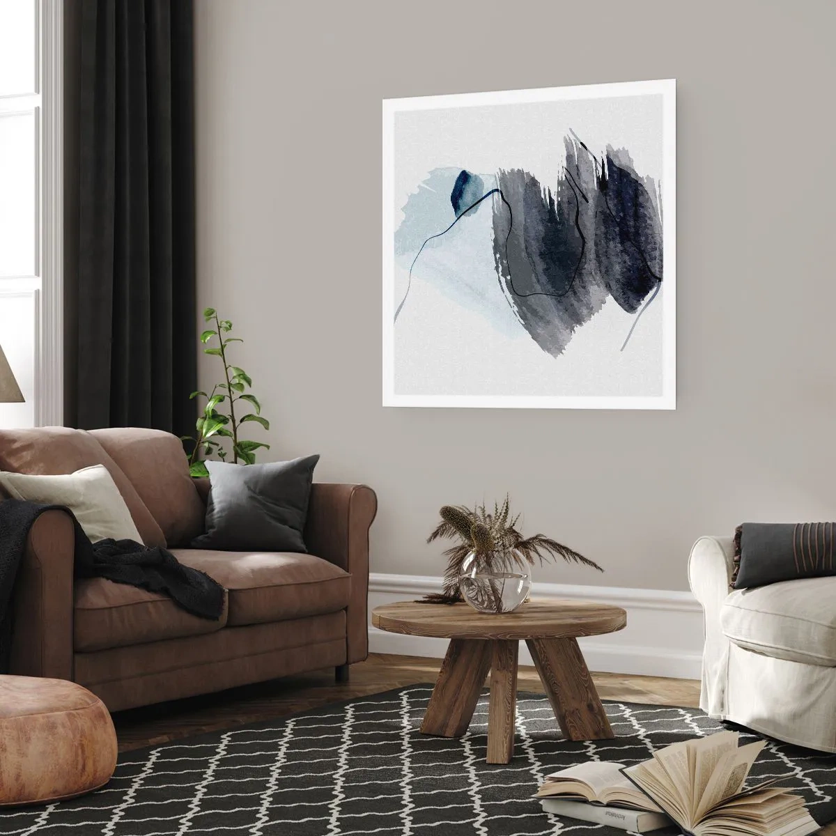 Affiche - Poster - Intensité et mouvement - 50x50 cm