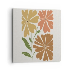 Impression sur toile - Image sur toile - Nature et géométrie - 70x70 cm