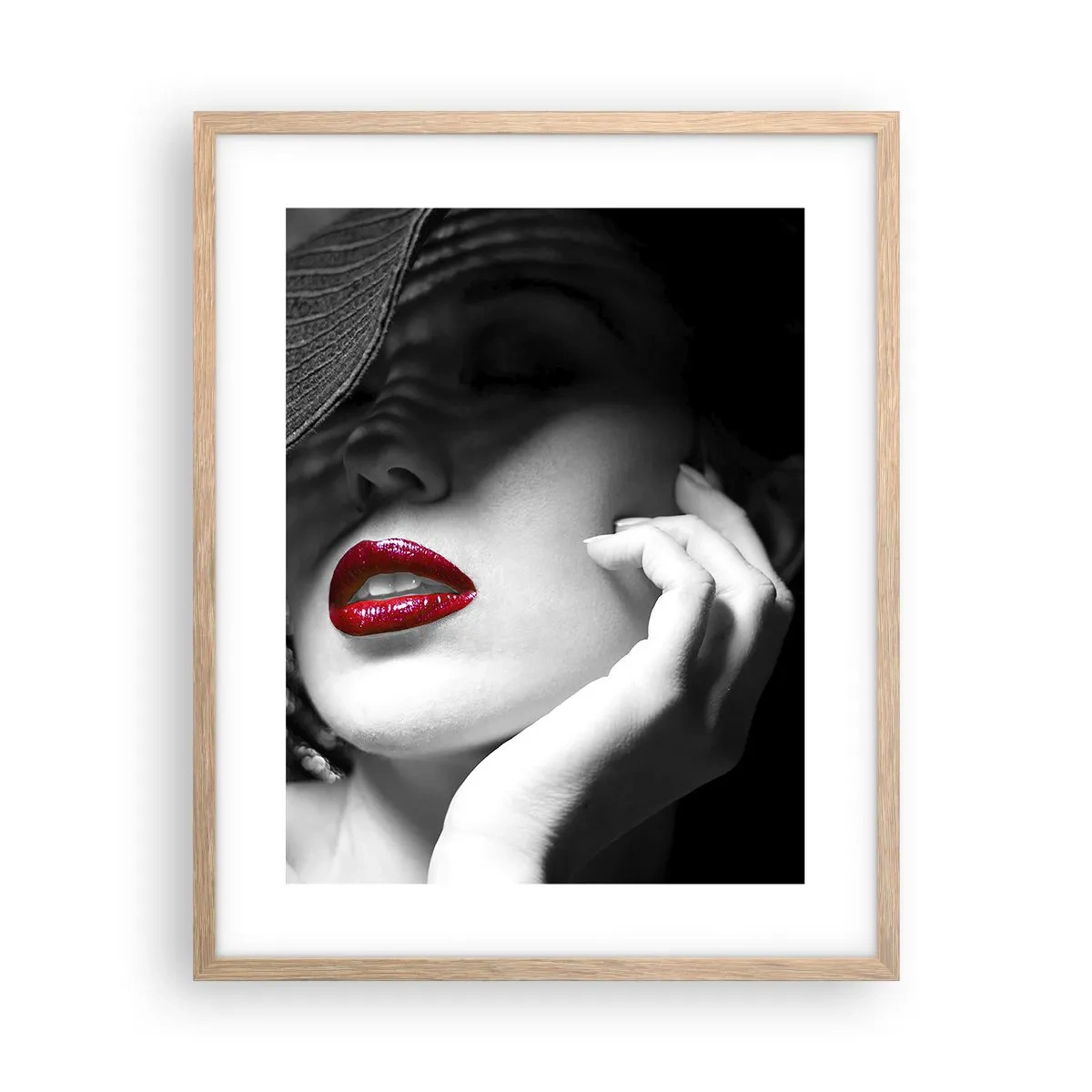 Affiche dans un chêne clair - Poster - Étude écarlate - 40x50 cm