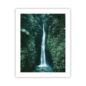 Affiche - Poster - Fontaine tropicale - 40x50 cm