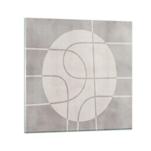 Impression sur verre - Image sur verre - Circulaire et tout droit - 70x70 cm