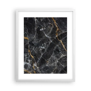 Affiche dans un cadre blanc - Poster - La vie intérieure de la pierre - 40x50 cm