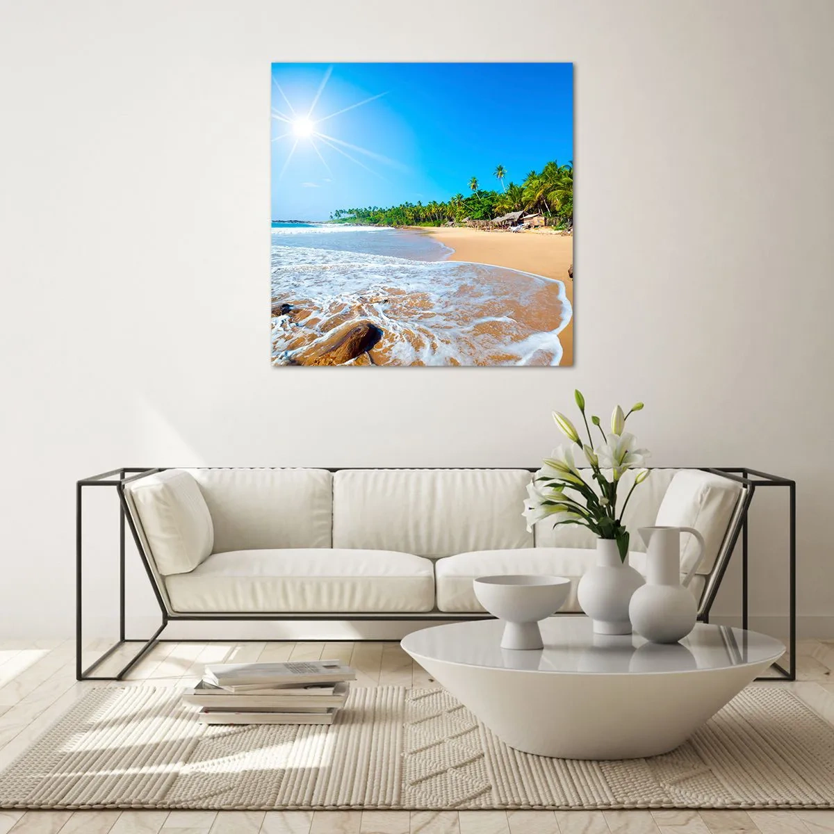 Impression sur verre - Image sur verre - Un endroit exotique pour vous - 70x70 cm