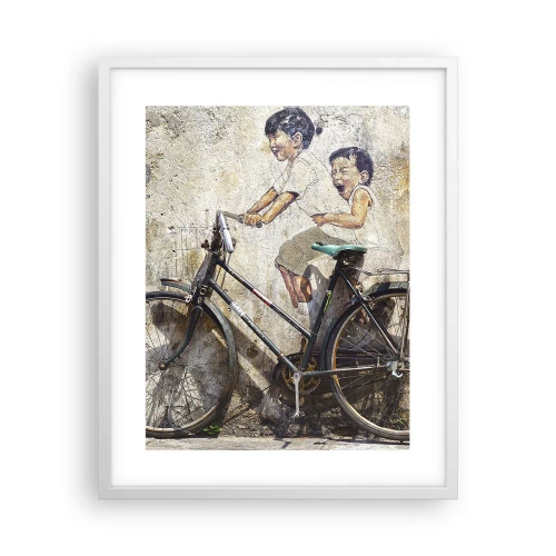 Affiche dans un cadre blanc - Poster - Vrai ou faux? - 40x50 cm