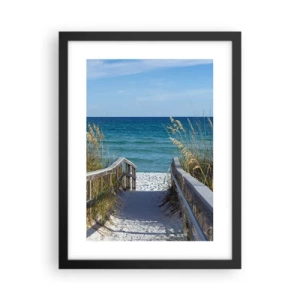 Affiche dans un cadre noir - Poster - Au soleil, sous le vent - 30x40 cm