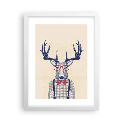 Affiche dans un cadre blanc - Poster - Une extravagance amusante - 30x40 cm