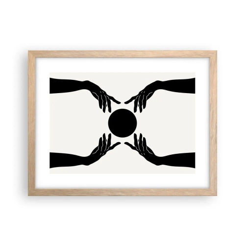 Affiche dans un chêne clair - Poster - Signe secret - 40x30 cm