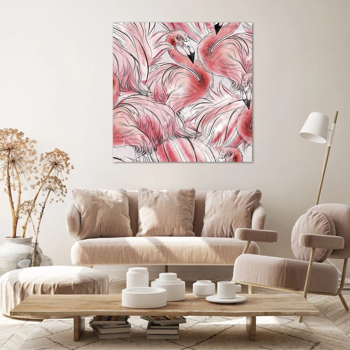 Impression sur toile - Image sur toile - Oiseau corps de ballet - 30x30 cm