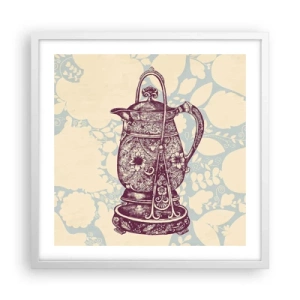 Affiche dans un cadre blanc - Poster - La beauté du quotidien - 50x50 cm