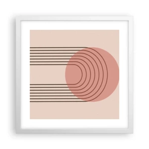 Affiche dans un cadre blanc - Poster - Attraction irrésistible - 40x40 cm