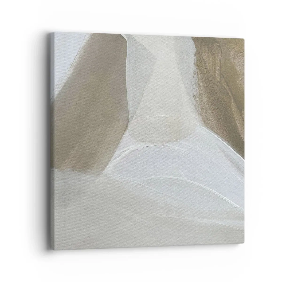 Impression sur toile - Image sur toile - Une vague de blanc - 40x40 cm