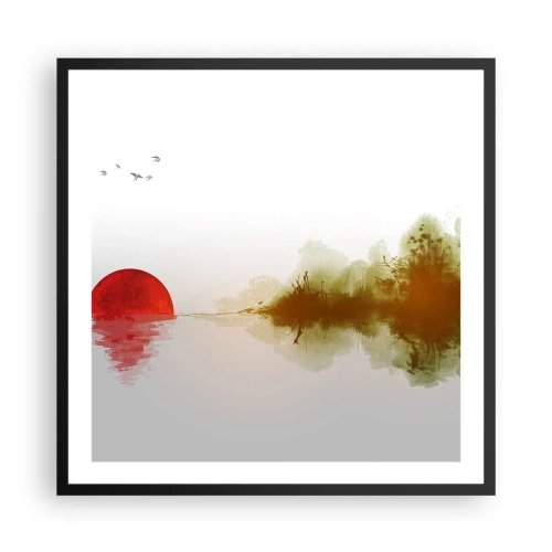 Affiche dans un cadre noir - Poster - Une promesse de paix - 60x60 cm
