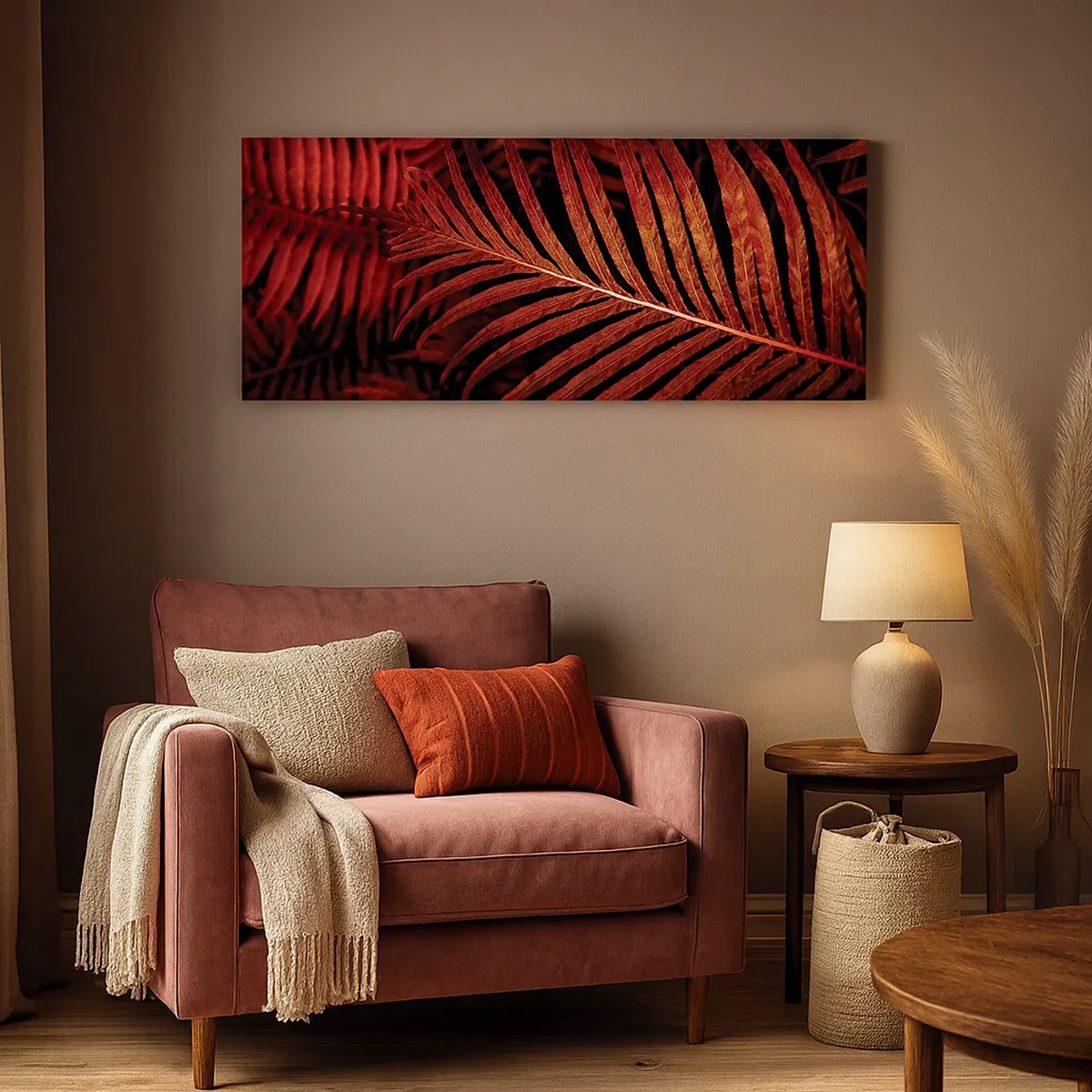 Impression sur toile - Image sur toile - Chaleur de la vie - 30x30 cm