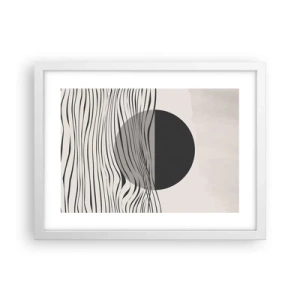 Affiche dans un cadre blanc - Poster - Demi composition - 40x30 cm
