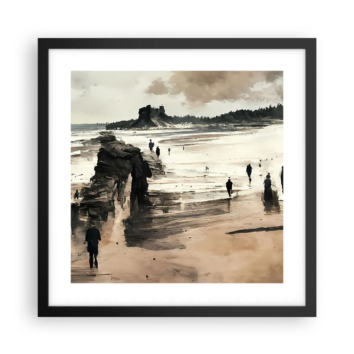 Affiche dans un cadre noir - Poster - Invoqué - 40x40 cm