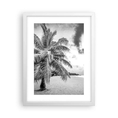 Affiche dans un cadre blanc - Poster - Quand tu aspires à la solitude - 30x40 cm