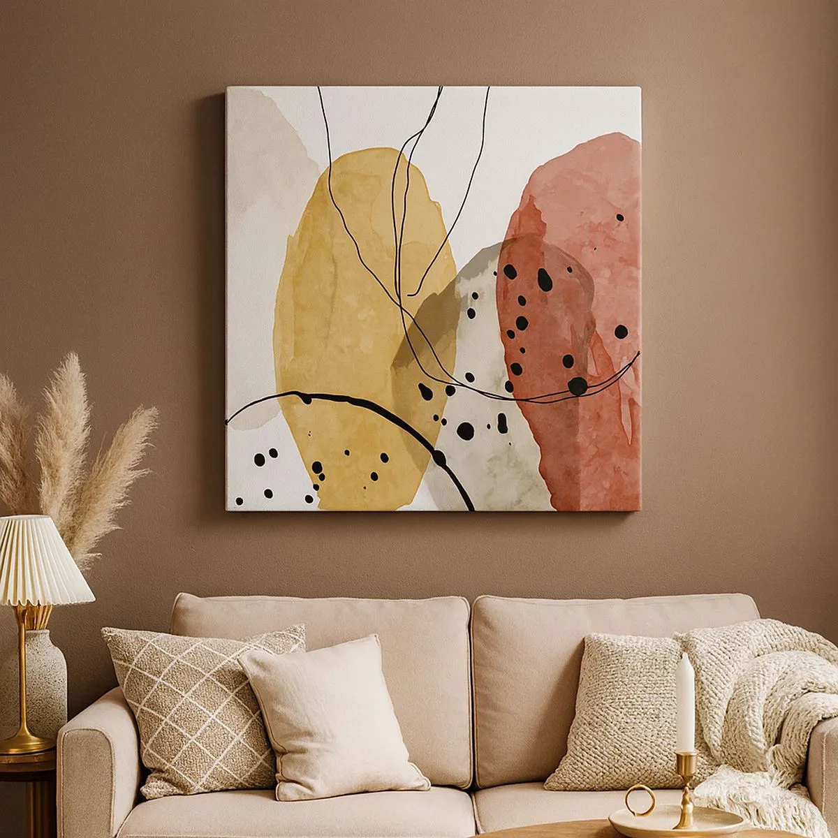 Impression sur toile - Image sur toile - Léger et transparent comme l'air - 30x30 cm