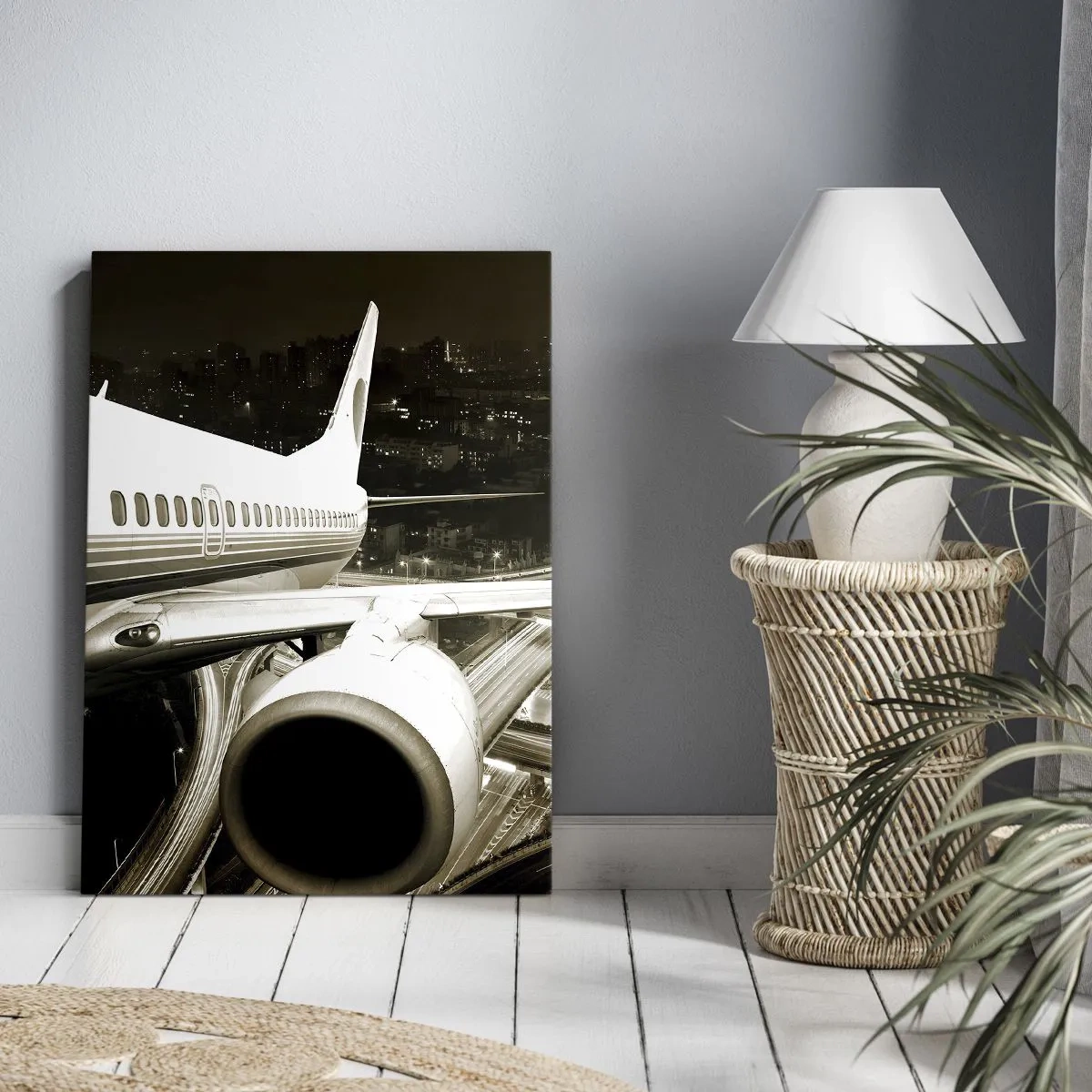 Impression sur toile - Image sur toile - Vole dans la nuit - 45x80 cm