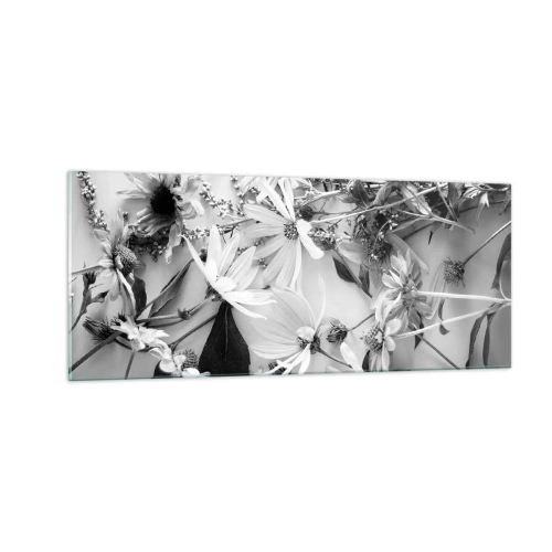 Impression sur verre - Image sur verre - Non-un bouquet de fleurs - 100x40 cm