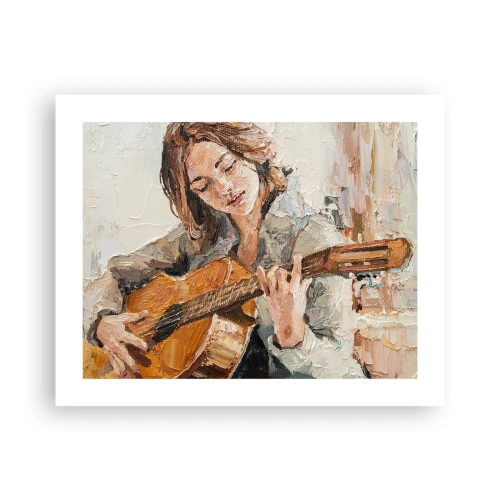 Affiche - Poster - Concerto pour guitare et coeur de fille - 50x40 cm
