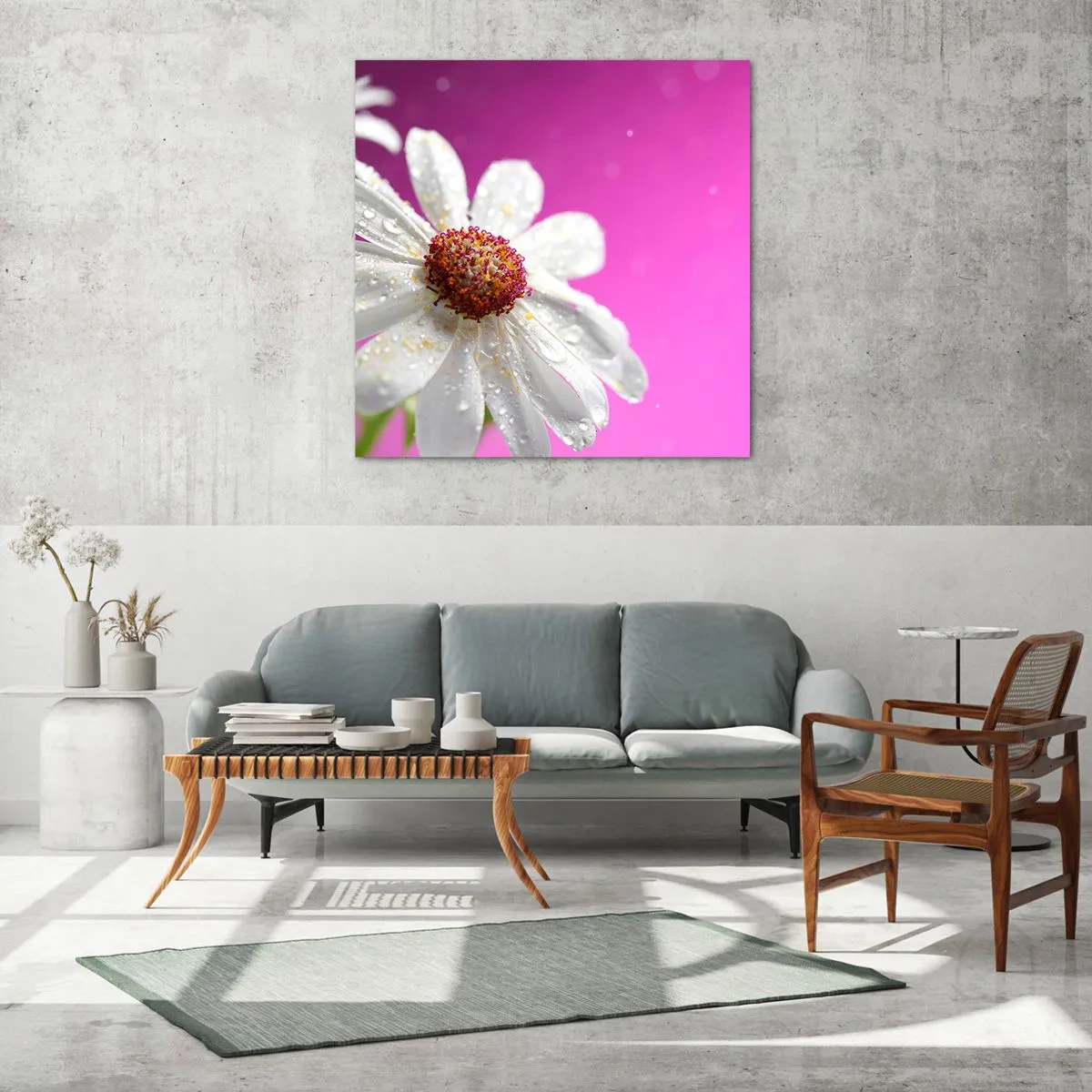 Impression sur verre - Image sur verre - Modeste dans sa beauté - 60x60 cm