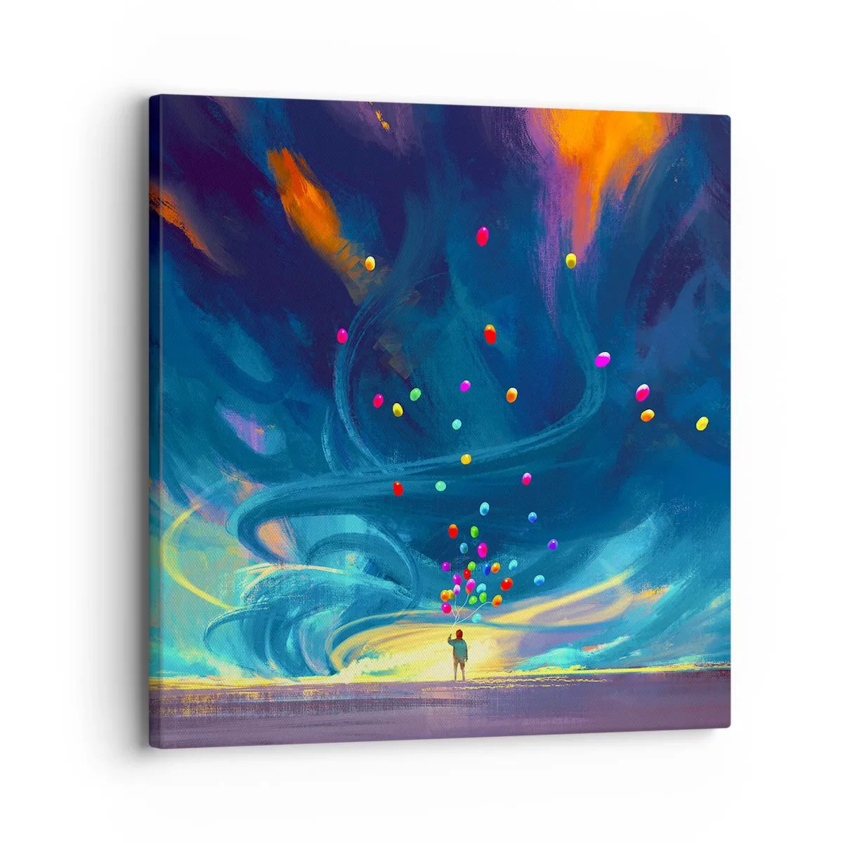Impression sur toile - Image sur toile - Au vent bleu ciel - 30x30 cm