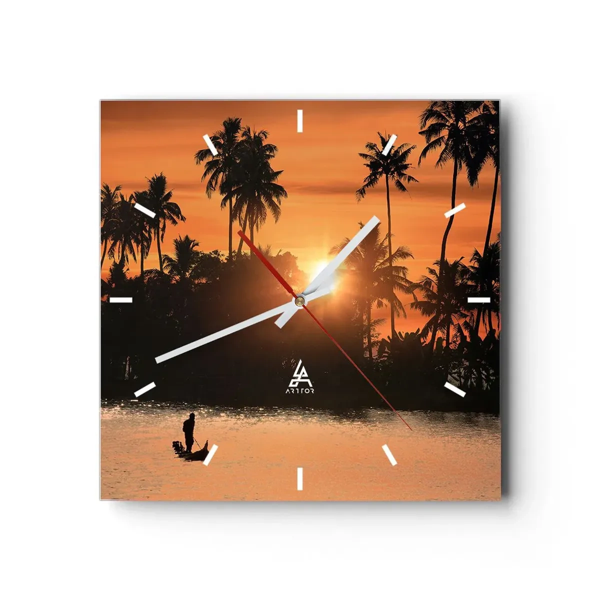 Horloge murale - Pendule murale - Il est temps de se détendre - 40x40 cm