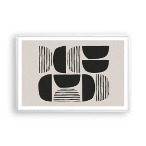 Affiche dans un cadre blanc - Poster - Offres sans enthousiasme - 91x61 cm